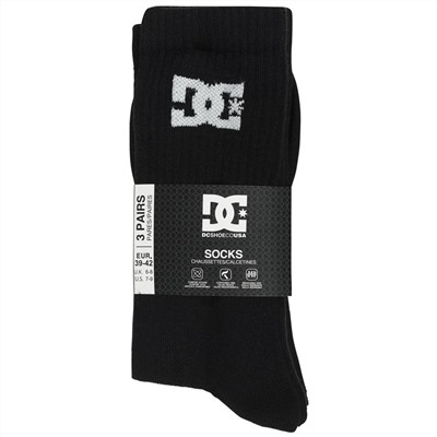 DC Shoes Sport Crew Unisex Socken 3 Paar schwarz DC-02 CREW