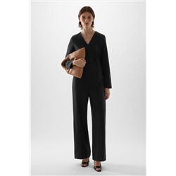 WOOL WRAP JUMPSUIT