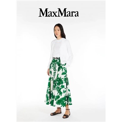 Хлопковая набивная юбка с длинным рукавом и пуговицами на талии MaxMar*a 🤎 ОРИГИНАЛ!