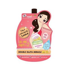 ВВ-СС крем для лица с витаминами и глутатионом от Nami / Nami Double Gluta Miracle BB.CC 7in1