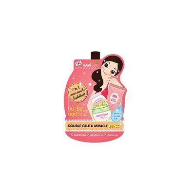 ВВ-СС крем для лица с витаминами и глутатионом от Nami / Nami Double Gluta Miracle BB.CC 7in1