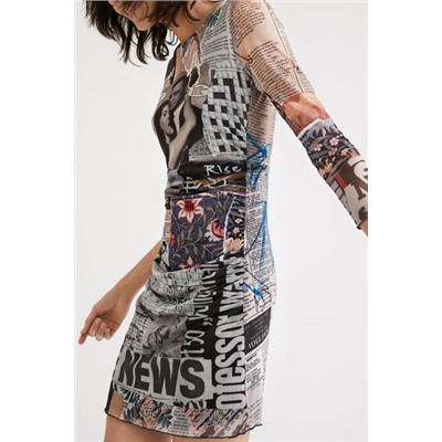 Vestido tul periódicos