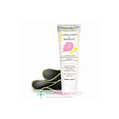 Garancia en Deux Coups de Baguette Crème Démaquillante à l'Eau Florale de Rose 120g