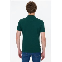 Erkek Koyu Yeşil Basic Polo Yaka Tişört