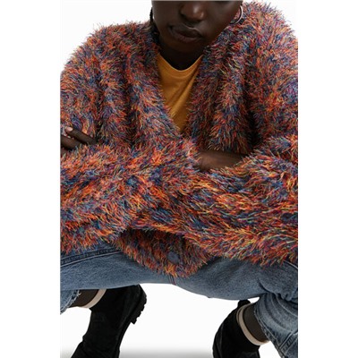 Chaqueta efecto pelo colores