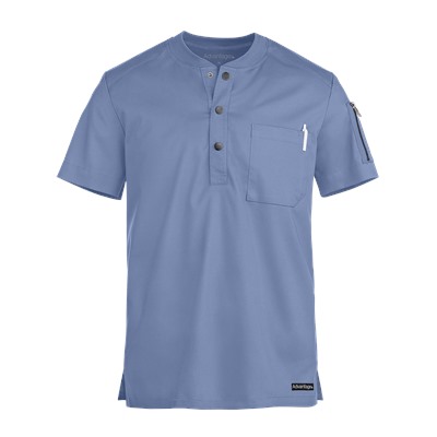 UA Advantage STRETCH Men's 2-Pocket Short Sleeve Henley Scrub Top
