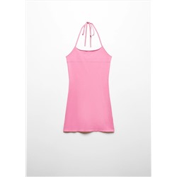 Vestido halter entallado