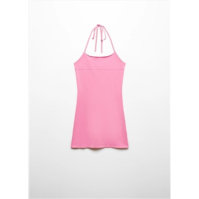 Vestido halter entallado