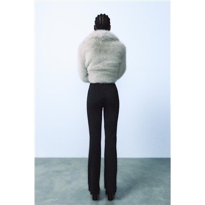 POLYAMIDE FLARED TROUSERS