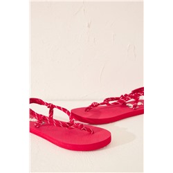 Chanclas cuerda Snoopy rojo