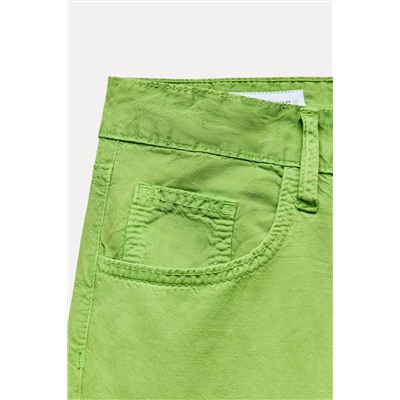 WIDE-LEG MID-RISE TROUSERS