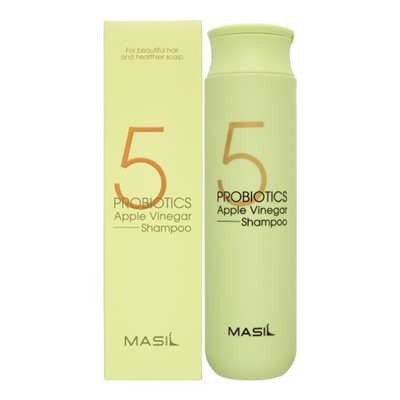 MASIL 5 PROBIOTICS APPLE VINEGAR SHAMPOO Шампунь против перхоти с яблочным уксусом и пробиотиками 300мл