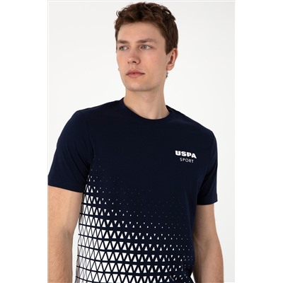 Erkek Regular Fit Bisiklet Yaka Lacivert Tişört