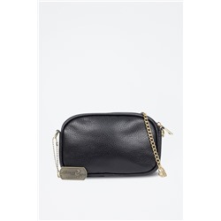 Bandolera Asola de piel - Negro