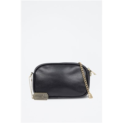 Bandolera Asola de piel - Negro