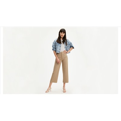 Ribcage Wide Leg Cropped Women's Pants