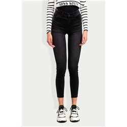 Vaquero skinny fit 7/8 Negro