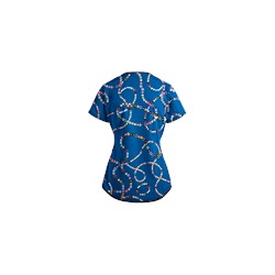 UA Life Saver Royal Scrub Top