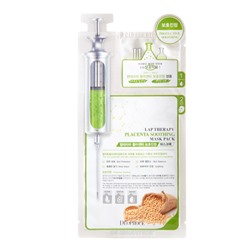 DEOPROCE LAP THERAPY PLACENTA SOOTHING AMPOULE MASK PACK Увлажняющая ампульная маска-сыворотка для лица с экстрактом плаценты 25г