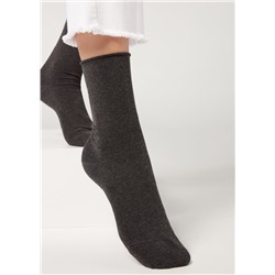 Kurze Socken mit Cashmere