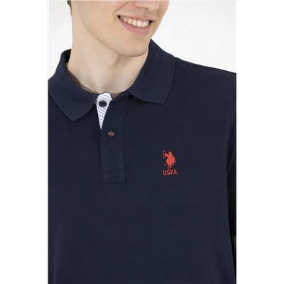 Erkek Koyu Lacivert Basic Polo Yaka Tişört