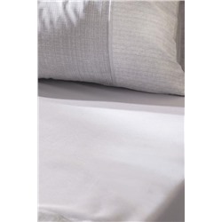 Adelya King Size %100 Pamuk Madame Coco Crep Baskılı Nevresim Takımı - Gri