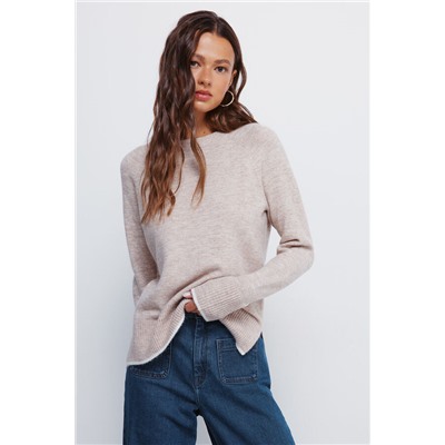 Jersey cuello trenzado