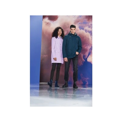 LIVERGY® Herren Regenmantel, mit Kapuze und Kordel