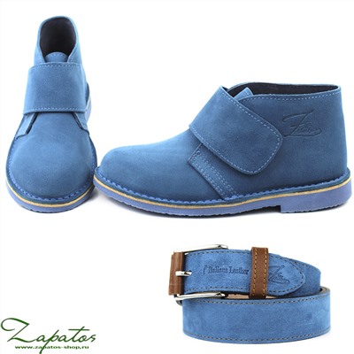 Ab.Zapatos 3316 New R • Petrol+Ab.Zapatos Pelle cinturon (140) Petroleo
