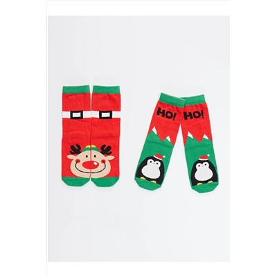 Denokids Geyik&penguen Çorap Takım CFF-21K1-069