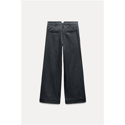ZW COLLECTION WIDE-LEG MID-RISE JEANS