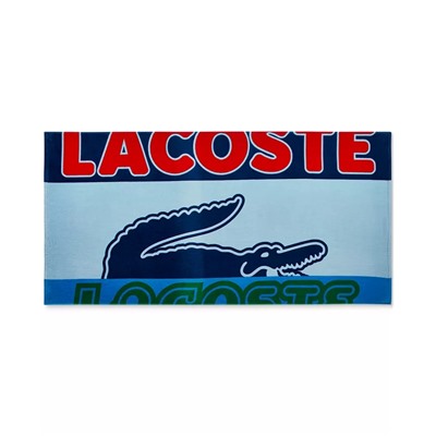 Lacoste Home Cropped Croc Logo Cotton Beach Towel