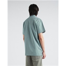 Vichy Short Sleeve Shirt, Men, Green