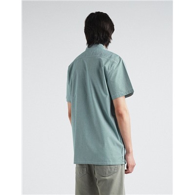 Vichy Short Sleeve Shirt, Men, Green