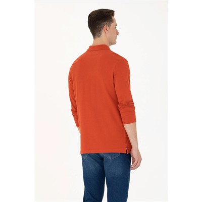 Erkek Kiremit Basic Sweatshirt