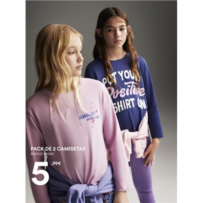 PACK OF 2 PRINTED T-SHIRTS