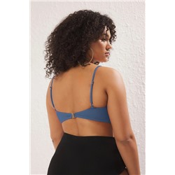 Mavi Yıldız Aksesuar Detaylı Askılı Büyük Beden Bikini Üstü TBBSS25CT00003