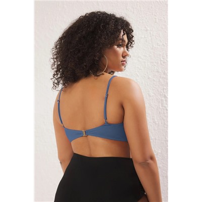 Mavi Yıldız Aksesuar Detaylı Askılı Büyük Beden Bikini Üstü TBBSS25CT00003