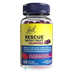 Fleurs de Bach Rescue Nuit Gummies saveur Fruits Rouges x60