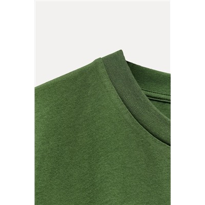 COTTON T-SHIRT WITH ENZYME FINISH