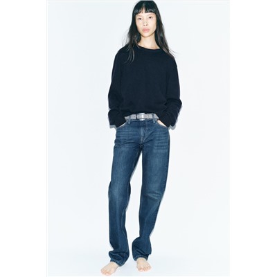 ZW COLLECTION STRAIGHT LOW-RISE JEANS