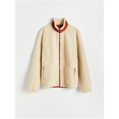 Wendejacke aus Lammfellimitat
