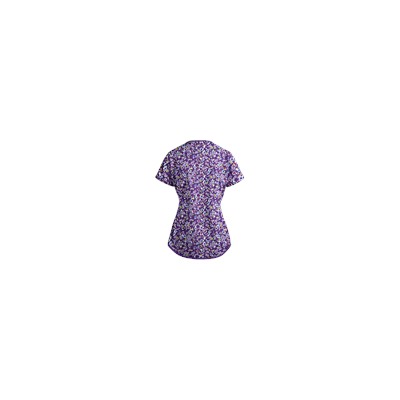 UA Passion Posies Grape Print Scrub Top