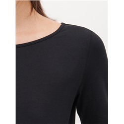 T-Shirt mit U-Boot-Ausschnitt