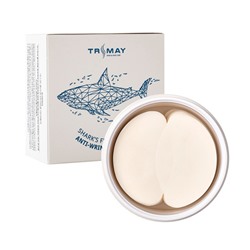 Shark's Fin Collagen Anti-Wrinkle Eye Patch, Антивозрастные патчи для век с экстрактом акульего плавника и коллагеном