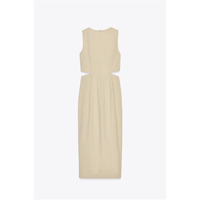 MIDI CUT-OUT KNOT DRESS