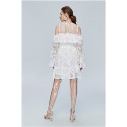 Vestido recto Blanco