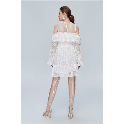 Vestido recto Blanco