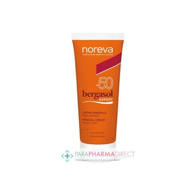 Noreva Bergasol Expert SPF50 Crème Minérale 40ml