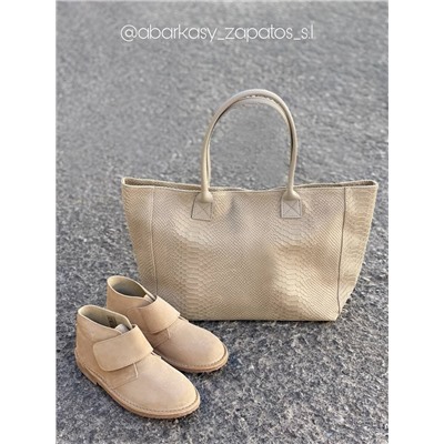 Ab.Zapatos 3316 New R • Camel+PELLE 1836/2 serpiente beig АКЦИЯ